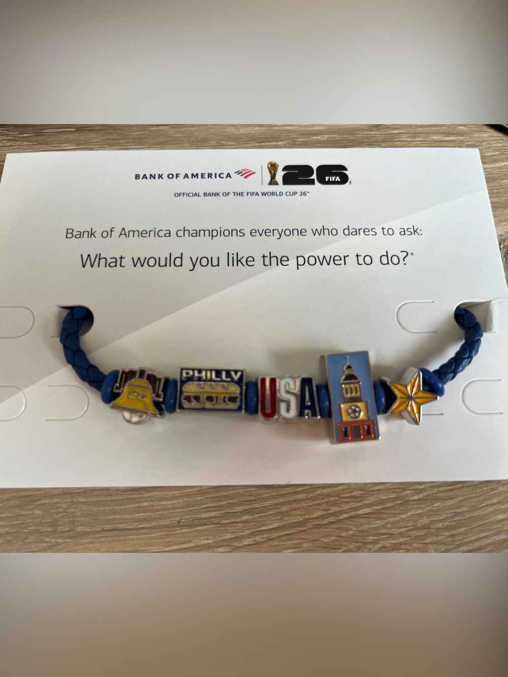 Philadelphia World Cup Charm Bracelet